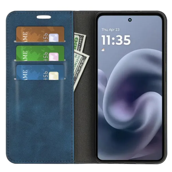 MAGNETIC Zaklápací kryt pre Motorola Moto G86 Power 5G modrý