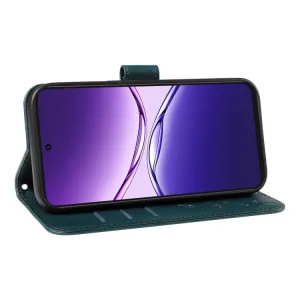 ART DANDELION Peňaženkové puzdro pre Oppo A5 Pro 5G tmavozelené