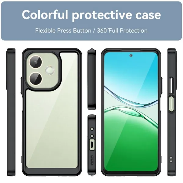 CRYSTAL Ochranný kryt pre Oppo A5 Pro 5G čierny