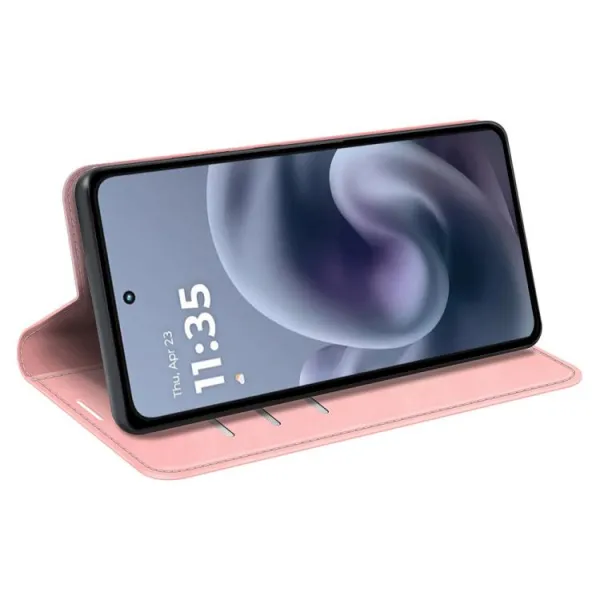 MAGNETIC Zaklápací kryt pre Motorola Moto G86 Power 5G ružový