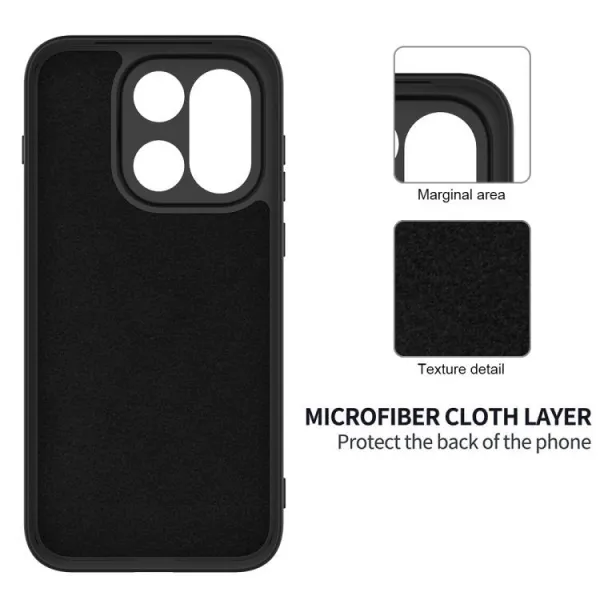 RUBBER Ochranný obal pre OnePlus 15 čierny