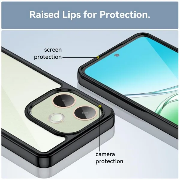 CRYSTAL Ochranný kryt pre Oppo A5 Pro 5G čierny