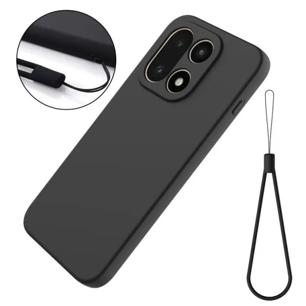 RUBBER Ochranný obal pre OnePlus 15 čierny
