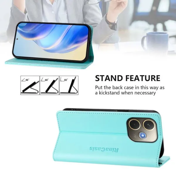 RINA Zaklápacie puzdro pre Oppo A5 Pro 5G mentolové