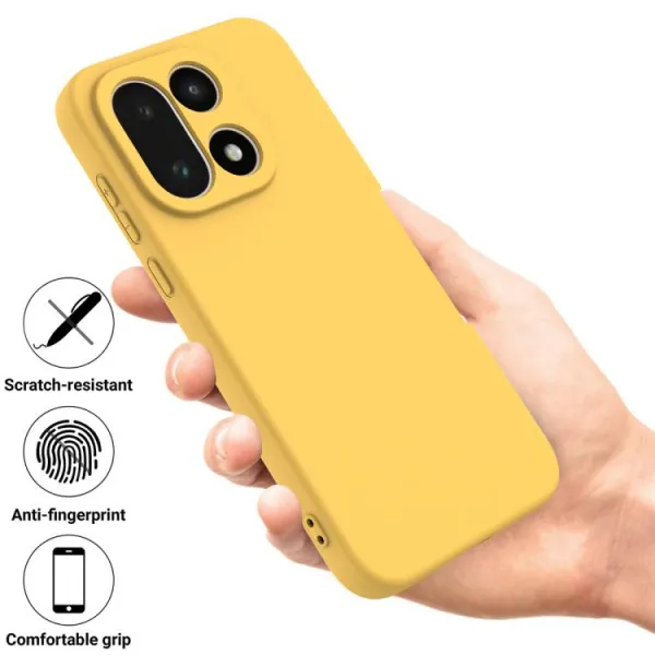 RUBBER Ochranný obal pre OnePlus 15 žltý