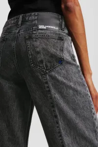 Džínsy Karl Lagerfeld Jeans Klj Mr Relaxed Blocked Denim Washed Black Blocked