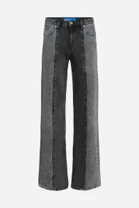 Džínsy Karl Lagerfeld Jeans Klj Mr Relaxed Blocked Denim Washed Black Blocked