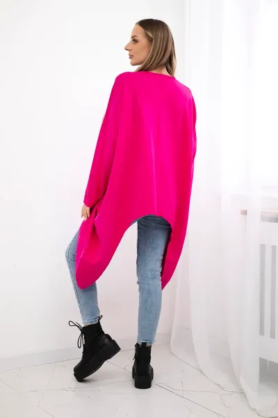 Legínovo Oversize béžová blúzka s potlačou Farba: Modrá, Veľkosť: UNI