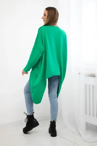 Legínovo Oversize béžová blúzka s potlačou Farba: Modrá, Veľkosť: UNI