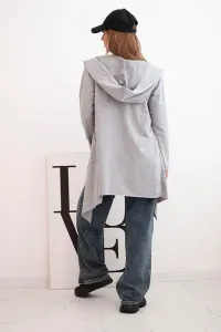 Legínovo Kabát s voľnou kapucňou horčicový Farba: Khaki, Veľkosť: UNI