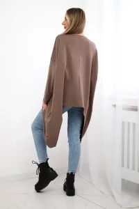 Legínovo Oversize béžová blúzka s potlačou Farba: Modrá, Veľkosť: UNI