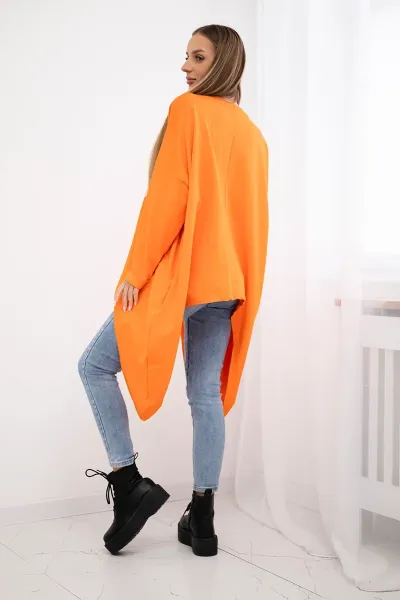 Legínovo Oversize béžová blúzka s potlačou Farba: Modrá, Veľkosť: UNI