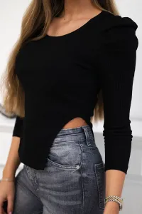 Legínovo Blúzka s nafukovacími rukávmi biela Farba: Mätová, Veľkosť: UNI