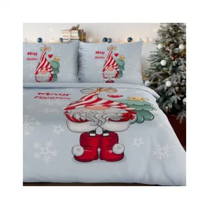 Eurofirany Vánoční povlečení z mikrovlákna Beiner 220x200 + 2x 70x80 cm šedé