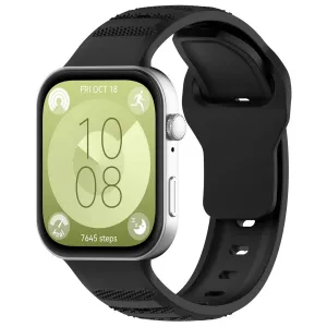 BStrap Silicone remienok na Huawei Watch Fit 3, black