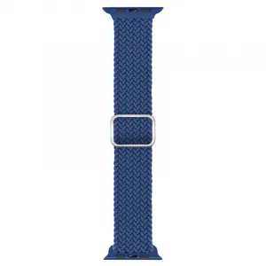 BStrap Elastic Nylon remienok na Apple Watch 42/44/45mm, cold blue (SAP013C30)