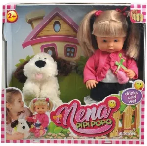 Alltoys hovoriaca bábika Nena so psíkom 36 cm