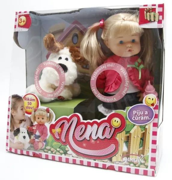 Alltoys hovoriaca bábika Nena so psíkom 36 cm