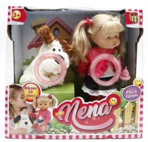 Alltoys hovoriaca bábika Nena so psíkom 36 cm