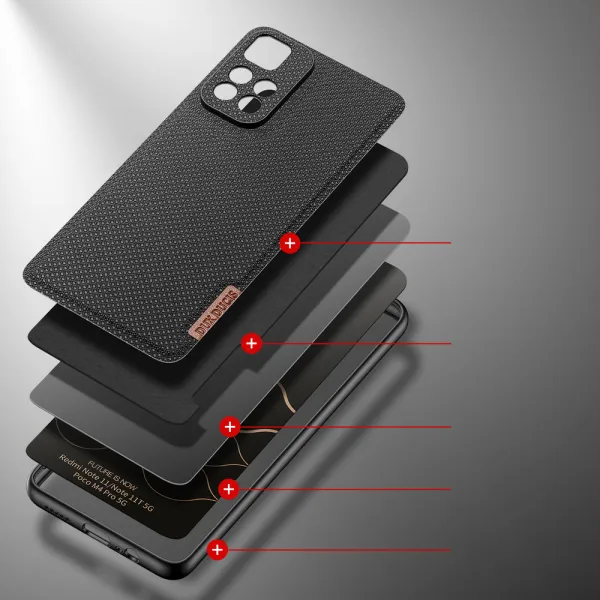 DUX DUCIS Fino kryt na Xiaomi Poco M4 Pro 5G, čierny