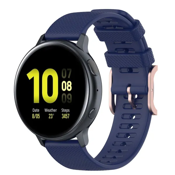 BStrap Silicone Rain remienok na Xiaomi Amazfit GTR Mini, dark blue
