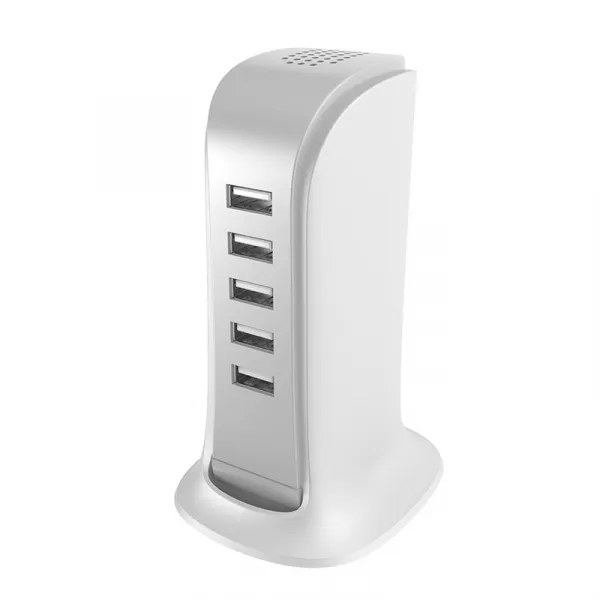 Dudao A5EU nabíjačka 5x USB 25W, biela