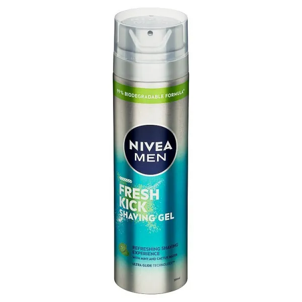 Nivea Men Fresh Kick osviežujúci gél na holenie 200 ml