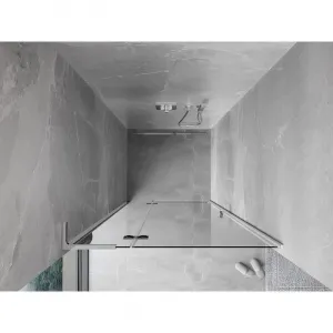 MEXEN/S - Mist-H L sprchové dvere krídlové ľavé 80, transparent, chróm 8A5L-080-000-01-00-L