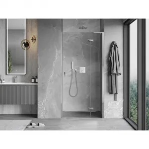 MEXEN/S - Mist-H L sprchové dvere krídlové pravé 80, transparent, chróm 8A5L-080-000-01-00-P