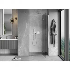 MEXEN/S - Mist-H L sprchové dvere krídlové pravé 80, transparent, chróm 8A5L-080-000-01-00-P