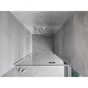 MEXEN/S - Mist-H L sprchové dvere krídlové pravé 100, transparent, chróm 8A5L-100-000-01-00-P