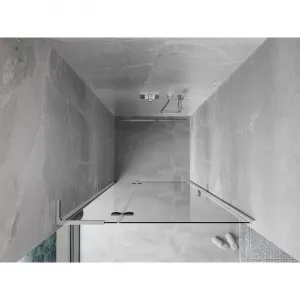 MEXEN/S - Mist-H L sprchové dvere krídlové ľavé 110, transparent, chróm 8A5L-110-000-01-00-L