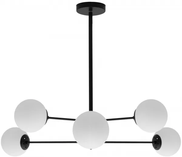 TooLight Stropné kovové svietidlo Industriálne 6 APP262-6C čierne