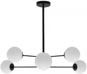 TooLight Stropné kovové svietidlo Industriálne 6 APP262-6C čierne