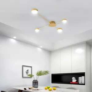 TooLight Stropné svietidlo Elegant Štyri LED zlaté