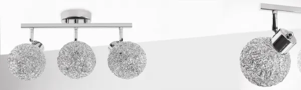 TooLight Stropné svietidlo Glamour Ball Triple chróm