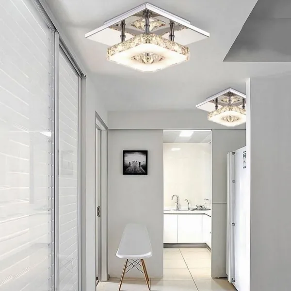 TooLight Stropné hranaté svietidlo Plafon Glamour 8W APP405-C APP406-C
