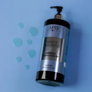 Apis Natural Cosmetics Who's The Boss energizujúci sprchový gél 3v1 pre mužov 1000 ml