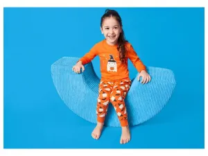 lupilu® Dievčenské pyžamo s halloweenskym motívom (oranžová, 98/104)