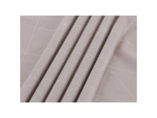 Livarno® Posteľná bielizeň zo saténového mikrovlákna, 200 x 220 cm (geometrický vzor/béžová)