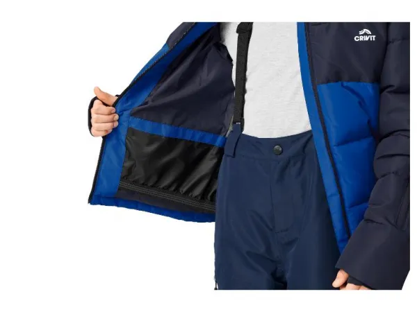 Crivit Detská lyžiarska bunda (modrá/navy modrá, 134/140)
