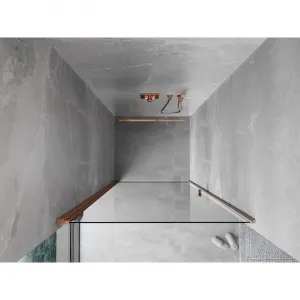 MEXEN - MIST dverná časť (1d) 85x200 cm 6mm meď kartáčovaná, číra 8A2-085-000-65-00