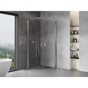 MEXEN - MIST dverná časť štvrťkruhová (2d) 70x70x200 cm 6mm chróm, číra 8A31-070-070-01-00