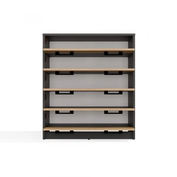 TP Living Botník ALEX 74 cm antracitový/dub artisan