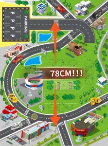 3kraft Požiarnická garáž XXL + herná podložka mestská červená