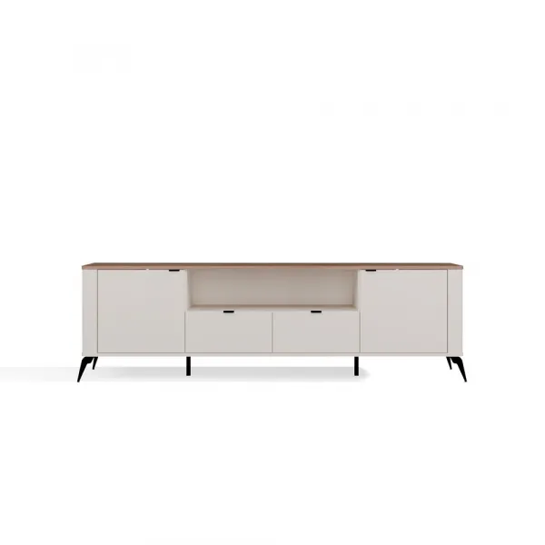 TP Living TV stolík CORDOBA 2D2S kašmírový/dub Castello