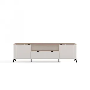 TP Living TV stolík CORDOBA 2D2S kašmírový/dub Castello