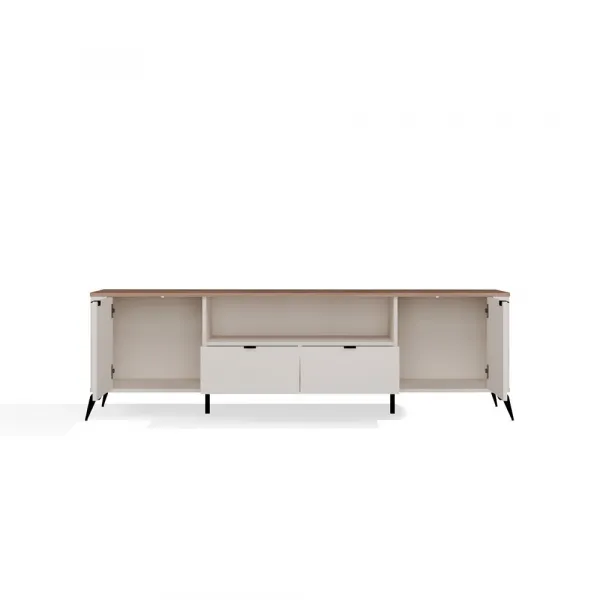 TP Living TV stolík CORDOBA 2D2S kašmírový/dub Castello
