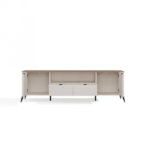 TP Living TV stolík CORDOBA 2D2S kašmírový/dub Castello