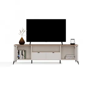 TP Living TV stolík CORDOBA 2D2S kašmírový/dub Castello